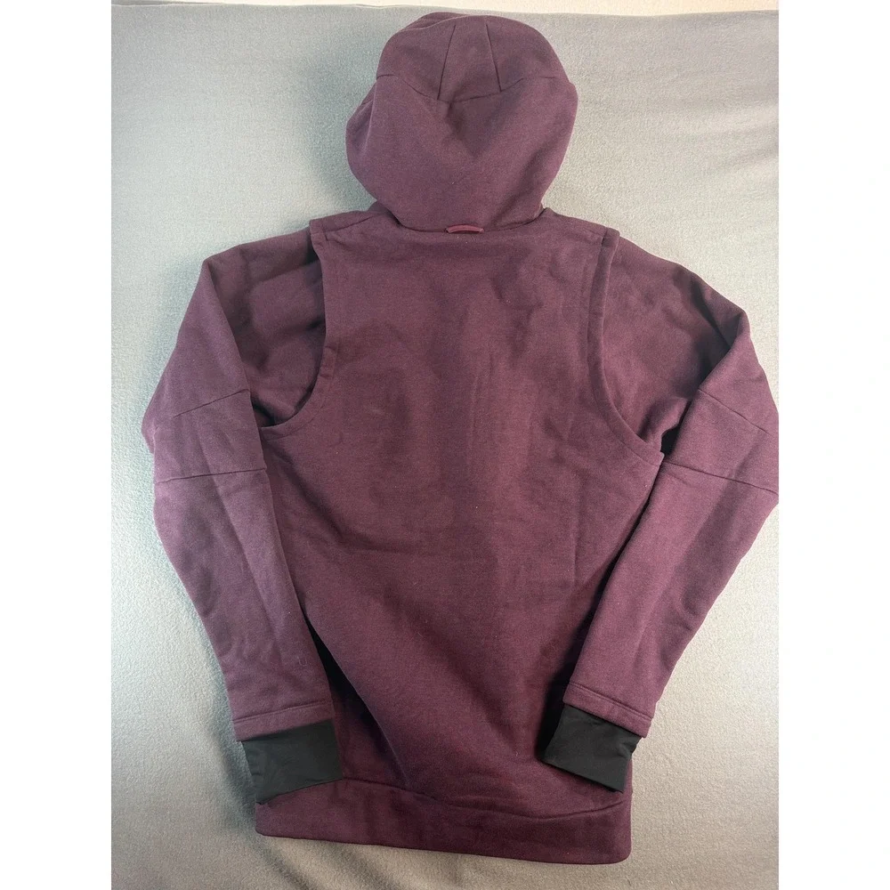 Jordan‎ Hoodie Mens XLT Purple Zip Fleece Shield Elephant Print Face Mask